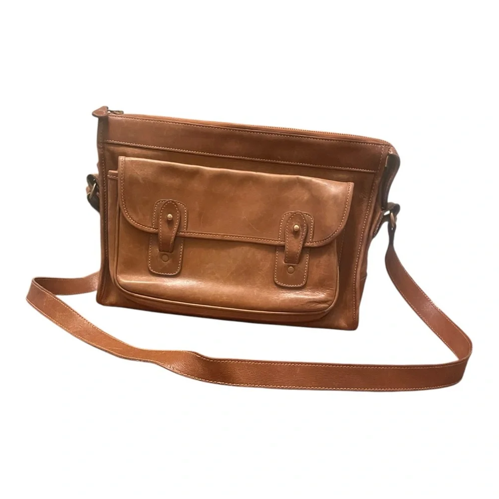 GHURKA No 8 Marley Hodgson The Courier Leather Messenger Bag Briefcase Brown VTG